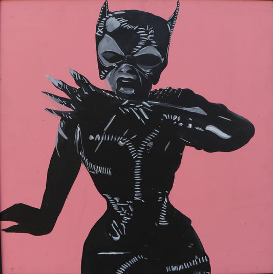 Catwoman on Wood